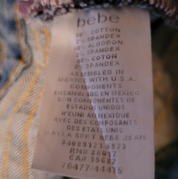 Bebe Rhinestone Flare Jeans - Picture 12 of 15